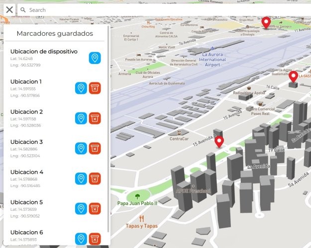 Captura Mapbox App